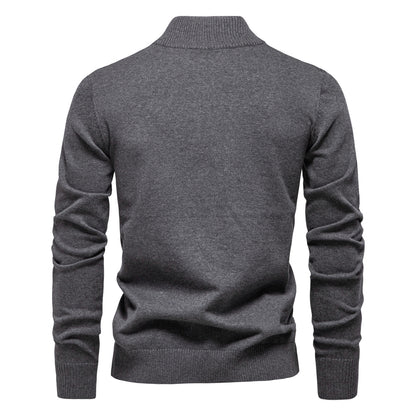 Pull en tricot classique à demi-fermeture éclair I RL™️