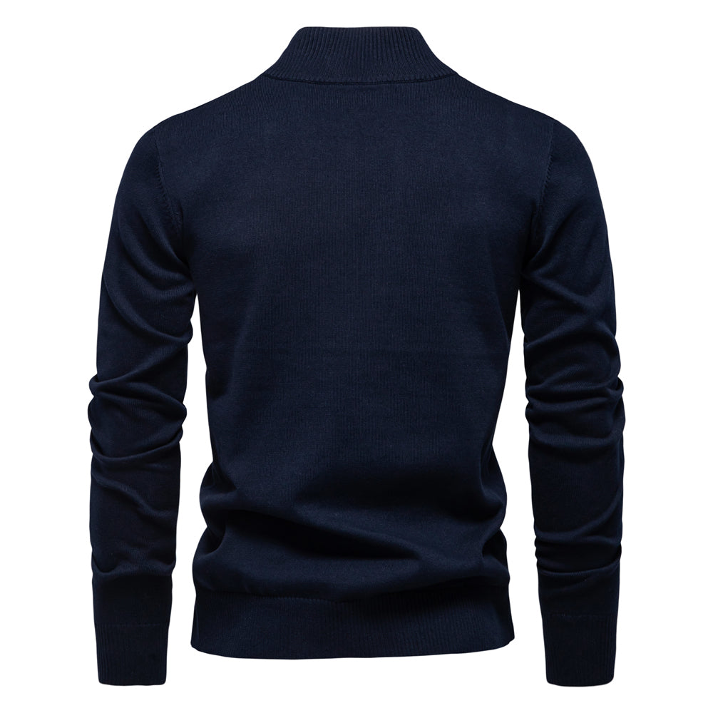 Pull en tricot classique à demi-fermeture éclair I RL™️