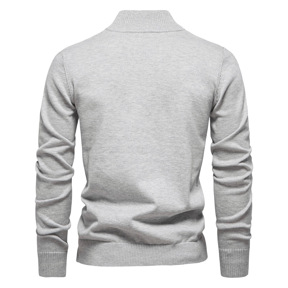 Pull en tricot classique à demi-fermeture éclair I RL™️